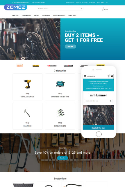 Template #77805 Ecommerce Equipment Webdesign Template - Logo template Preview
