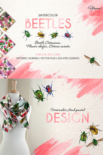 Template #77806 Cetoniinae Flower Webdesign Template - Logo template Preview