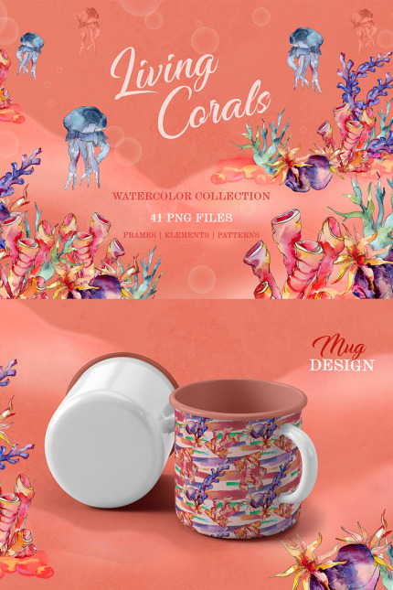 Template #77834 Corals Watercolor Webdesign Template - Logo template Preview