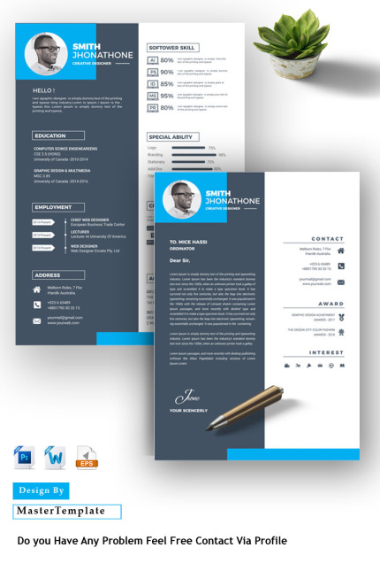 Template #77849 Cv The Webdesign Template - Logo template Preview