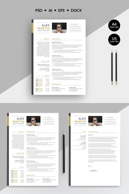 Template #77858 Cv Clean Webdesign Template - Logo template Preview