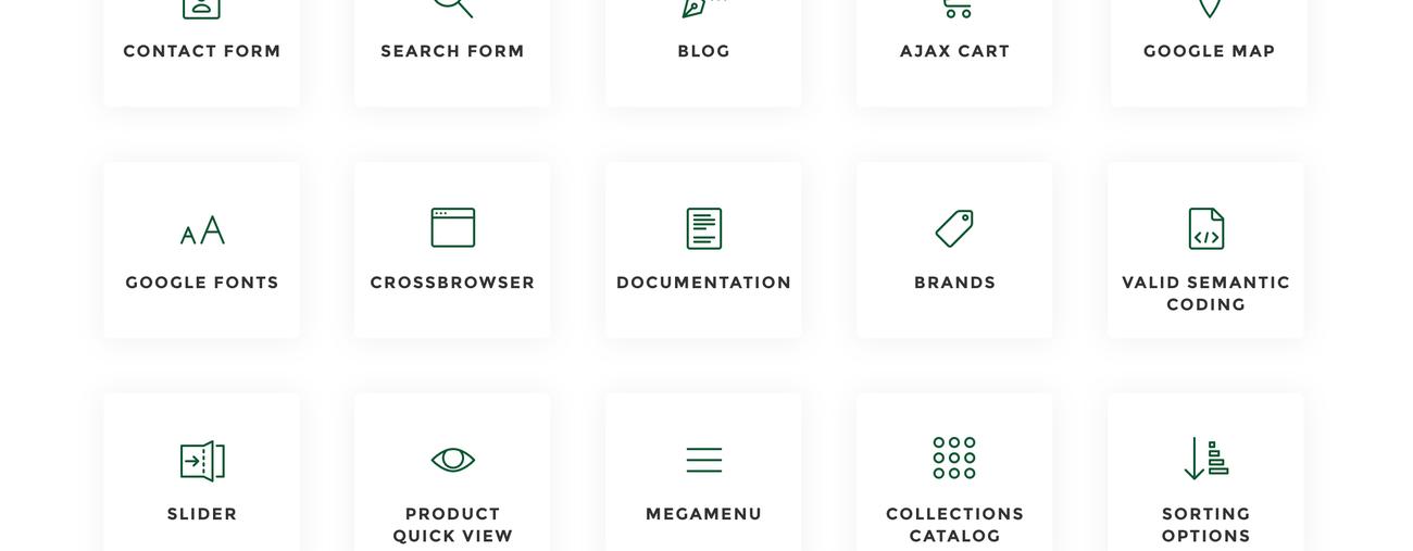 охота чистый shopify тема