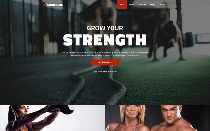 Barbellox - Gym Multipurpose Modern WordPress Elementor Theme WordPress Theme