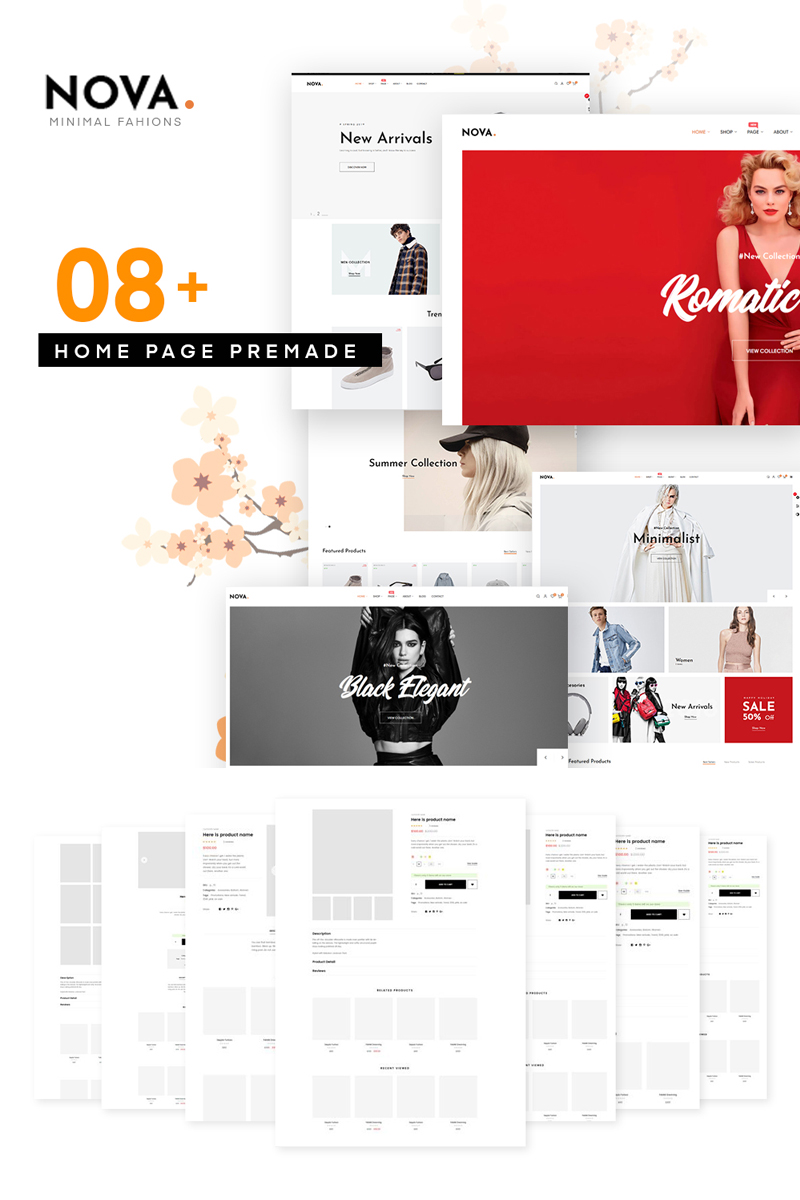 Szablon PrestaShop Nova - Fashion #77808