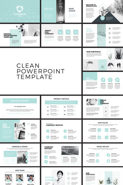 Template #77905 Powerpoint Business Webdesign Template - Logo template Preview