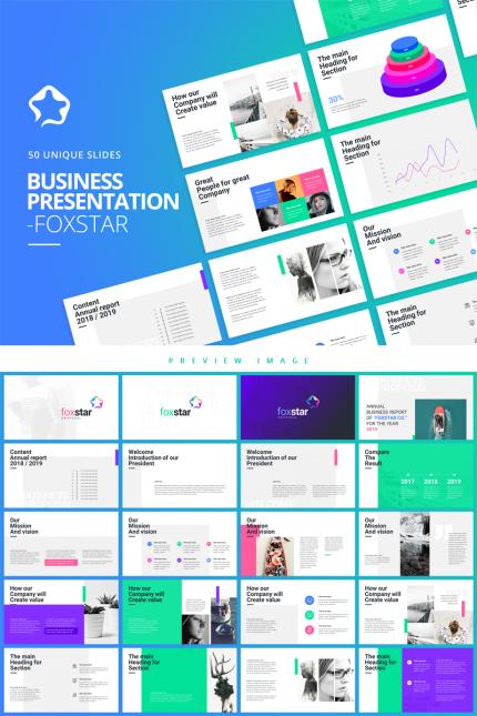 Template #77932 Powerpoint Modern Webdesign Template - Logo template Preview