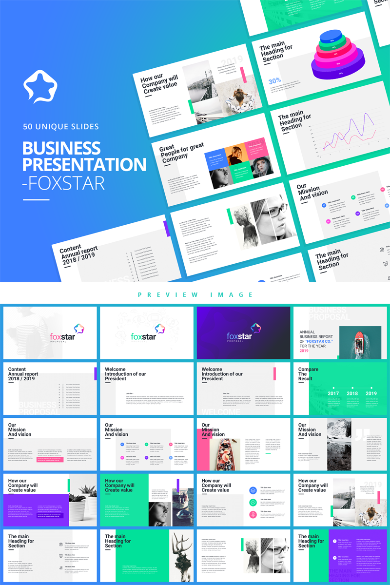 Foxstar- Modern Business PowerPoint template