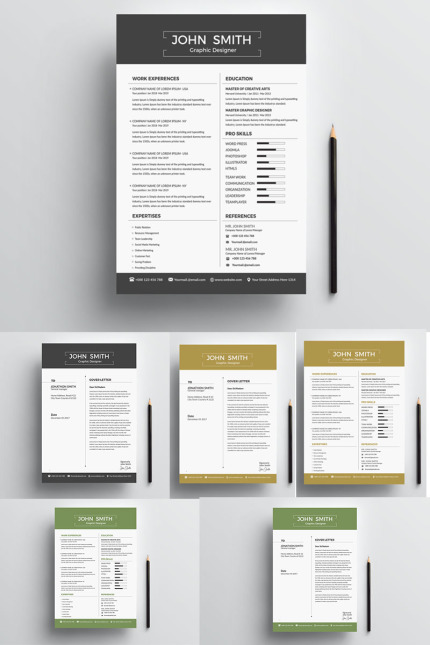 Template #77935 Resume Cover Webdesign Template - Logo template Preview