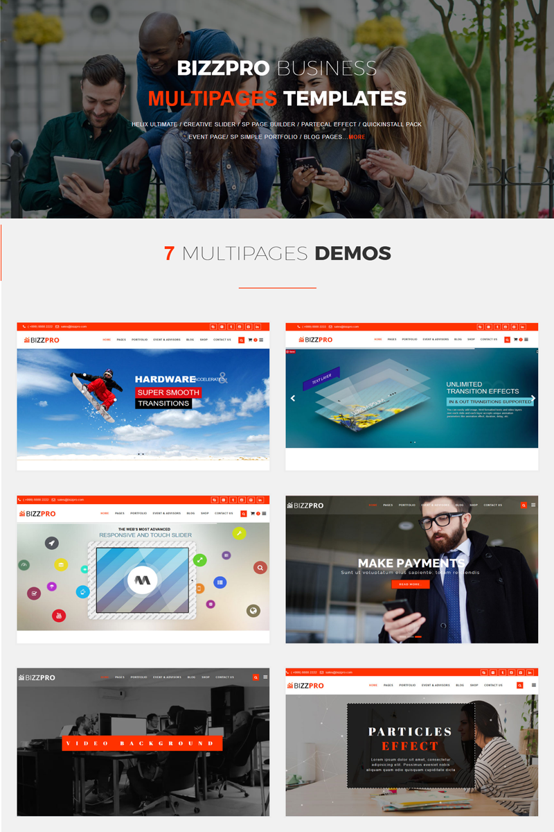 Bizzpro- Multipages Business Joomla 4 Template