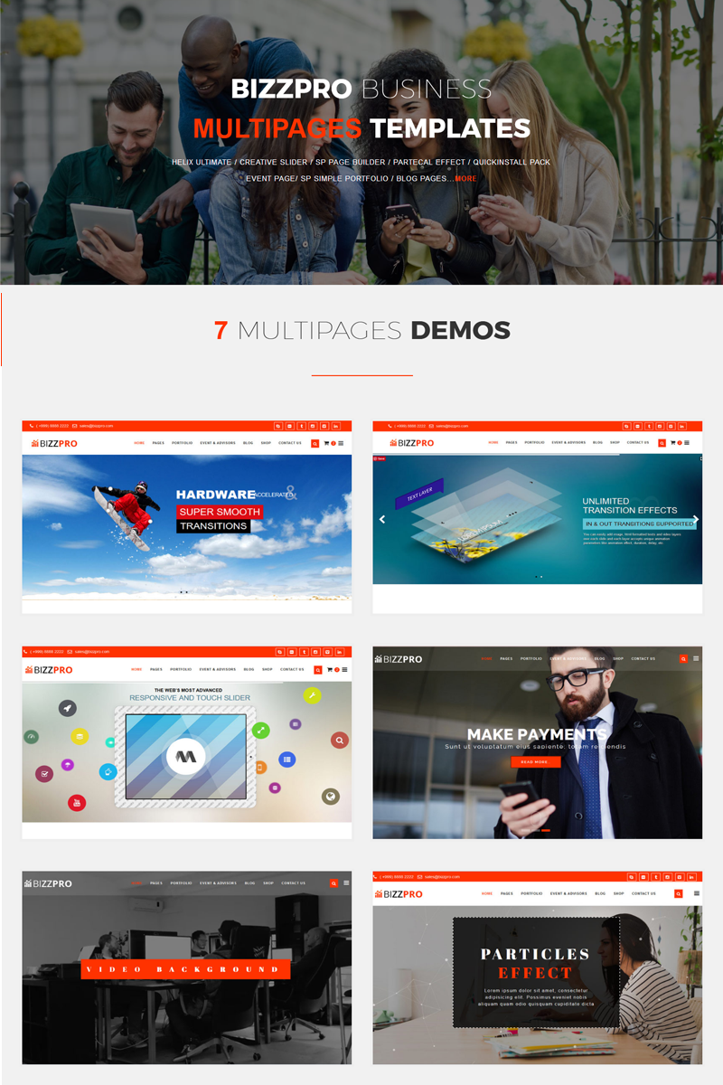 Bizzpro- Multipages Business Joomla 5 Template