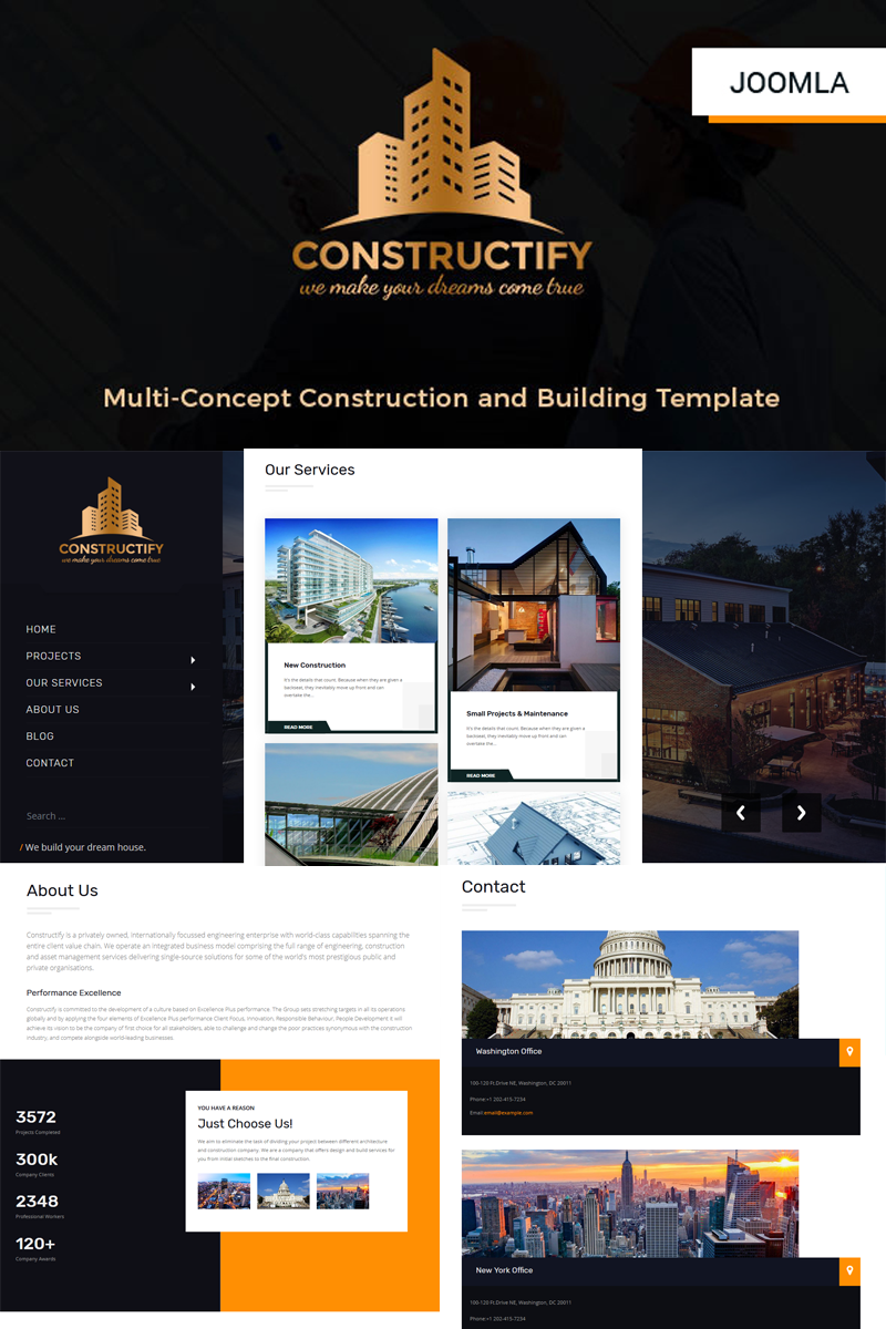 Constructify- Construction and Building Joomla 4 Template