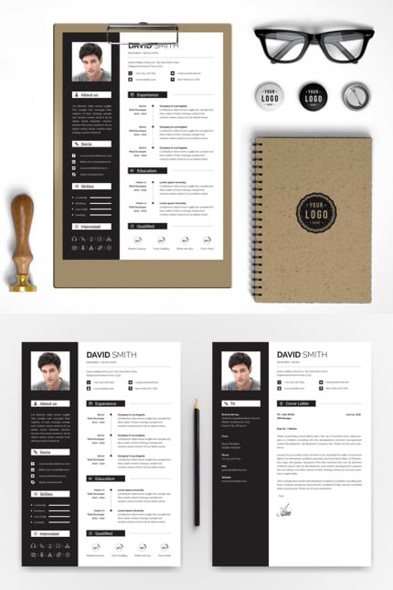 Kit Graphique #77944 Resume Cv Divers Modles Web - Logo template Preview