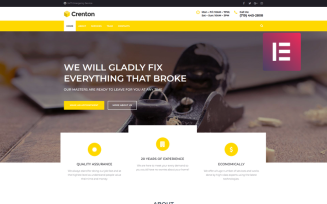 Crenton - Construction Multipurpose Modern WordPress Elementor Theme