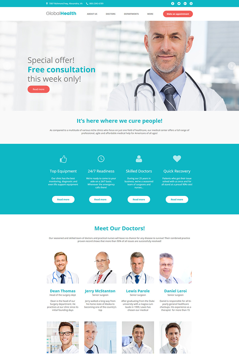 Best Med Medical Doctor Moto Cms Html Design Sale Super Low Price Free Bonuses Instant Download