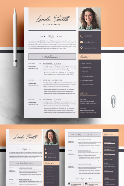 Template #78049 Resume Cv Webdesign Template - Logo template Preview