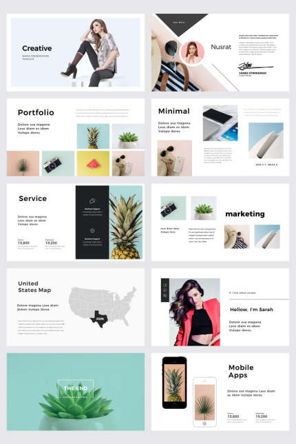 Template #78051 Minimalis Portfolio Webdesign Template - Logo template Preview