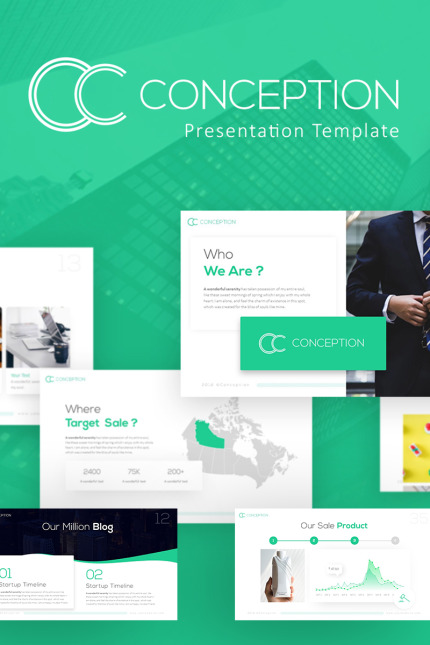 Template #78089 Template Presentation Webdesign Template - Logo template Preview