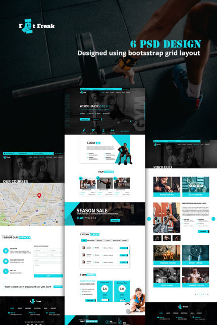 Template #78093 Gymfit Aerobics Webdesign Template - Logo template Preview