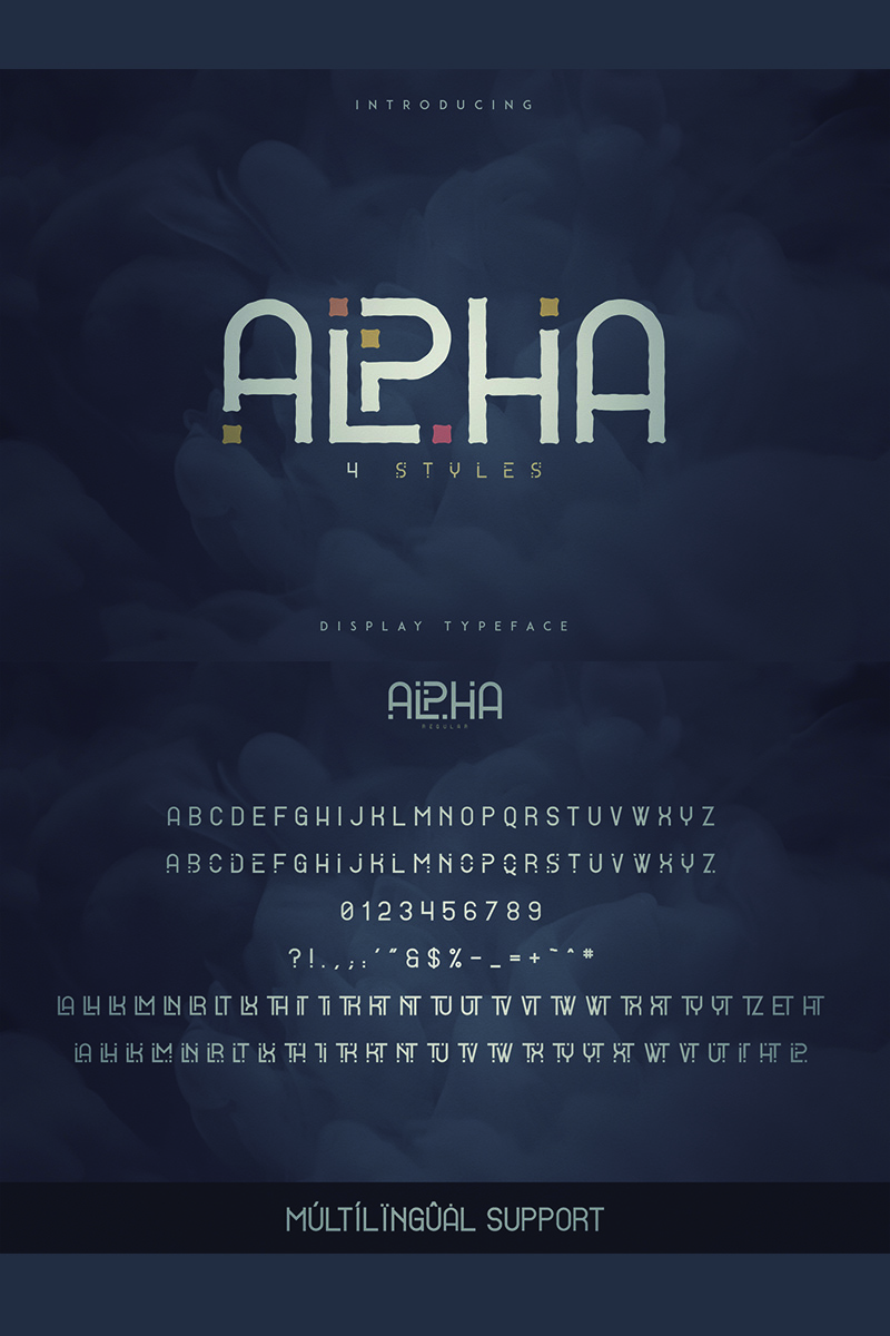 Download Alpha Font - Шрифт на тему графика