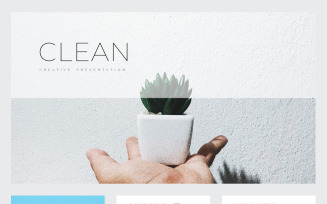 Clean PowerPoint template