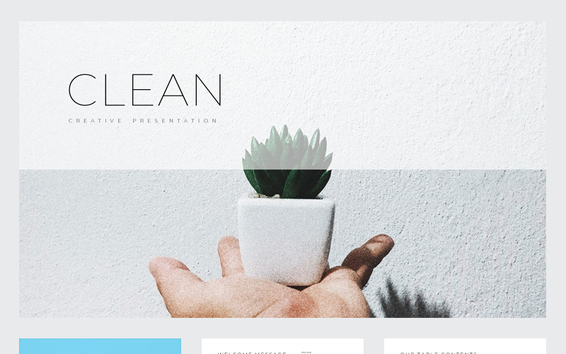 Clean PowerPoint template PowerPoint Template
