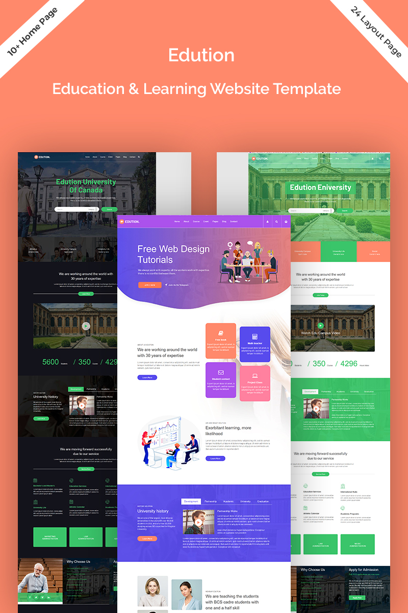 University Responsive Website Template