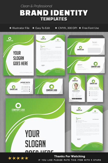 Template #78161 Brand Stationery Webdesign Template - Logo template Preview