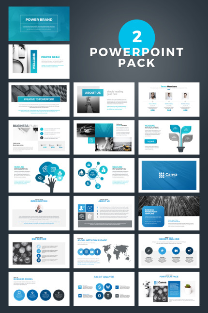 Template #78187 Powerpoint Business Webdesign Template - Logo template Preview