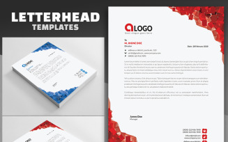 Abstract Letterhead | Corporate Letterhead Template
