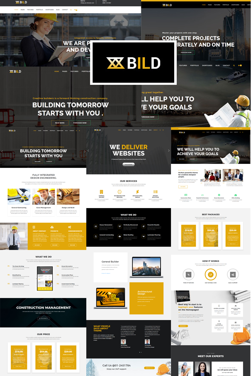 Plantilla Joomla "Bild | Building, Construction" #78118