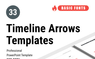 Timeline Arrows Templates for PowerPoint template