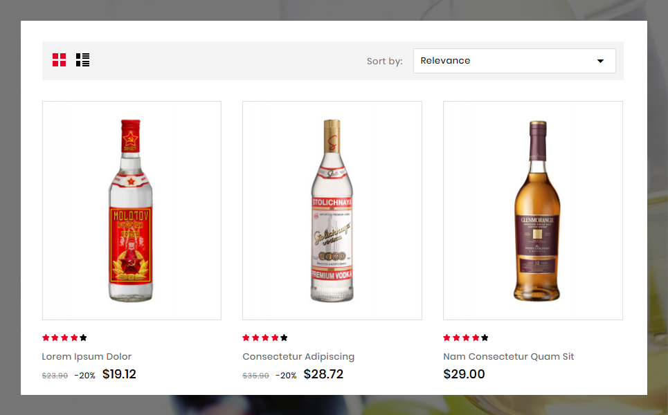 Trewin Wine Store Theme PrestaShop Theme - screenshot