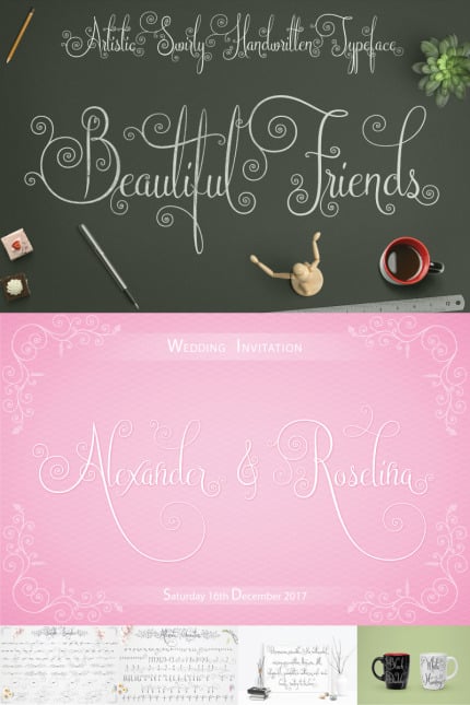 Template #78205 Font Invitation Webdesign Template - Logo template Preview