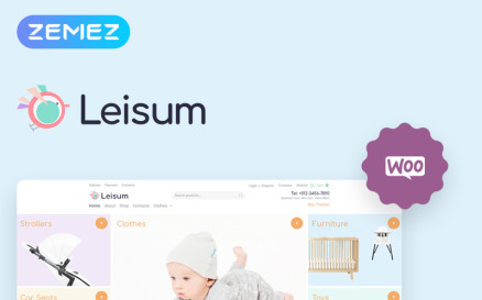 Leisum - Kids Store ECommerce Minimal Elementor WooCommerce Theme