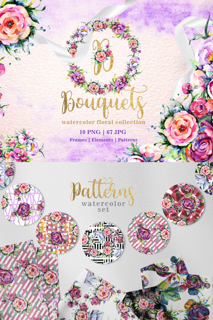 Template #78234 Bouquets Watercolor Webdesign Template - Logo template Preview