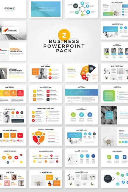 Template #78279 Powerpoint Business Webdesign Template - Logo template Preview