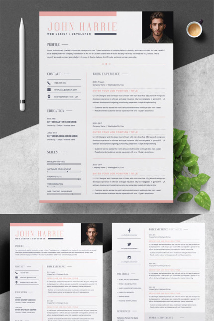 Template #78298 Resume Cv Webdesign Template - Logo template Preview