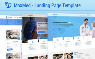MaxMed Hospital Landing Page Template