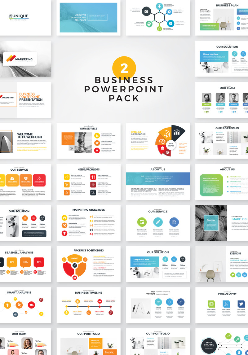 Unique - Business PowerPoint Template #78279