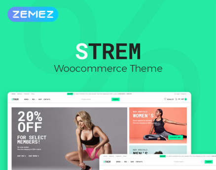 Strem - Sports Store ECommerce Minimal Elementor WooCommerce Theme