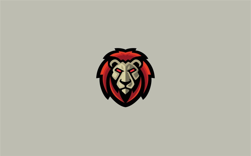 Angry lion Logo Template