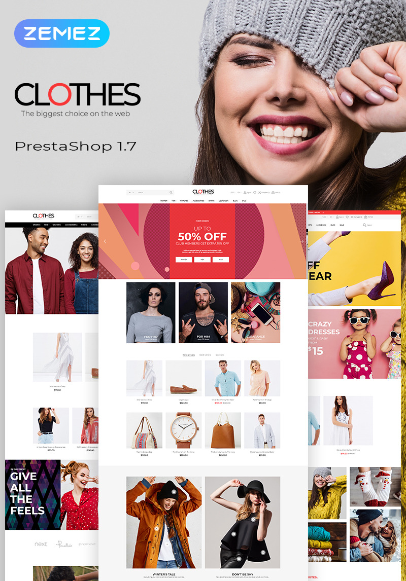 Live demo for Clothes Brand Apparel Store Clean Bootstrap