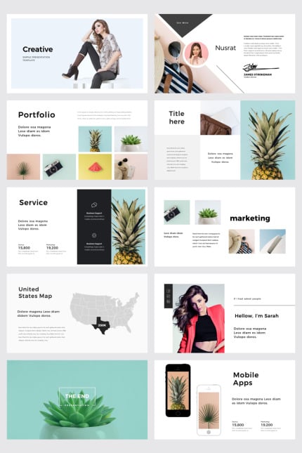 Template #78428 Minimalis Portfolio Webdesign Template - Logo template Preview