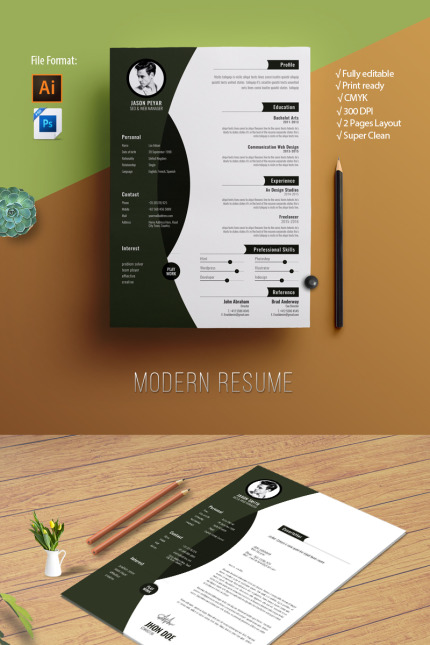 Template #78464 Template Cv Webdesign Template - Logo template Preview