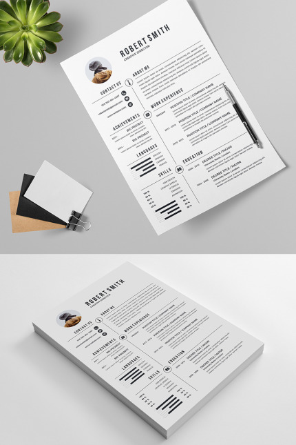 Template #78473 Resume Bebas Webdesign Template - Logo template Preview