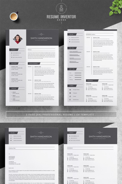 Template #78491 Resume Cv Webdesign Template - Logo template Preview