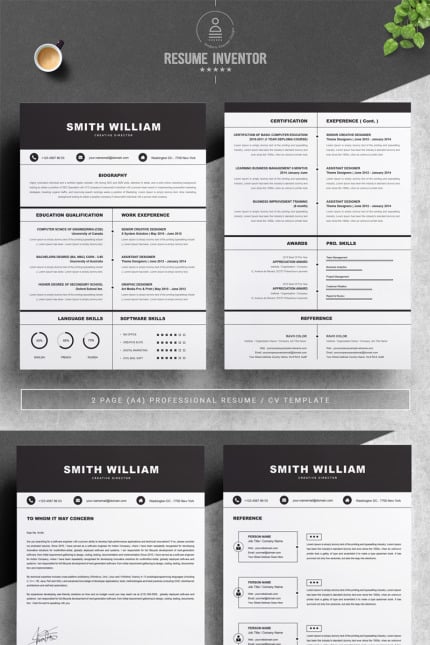 Template #78492 Resume Cv Webdesign Template - Logo template Preview