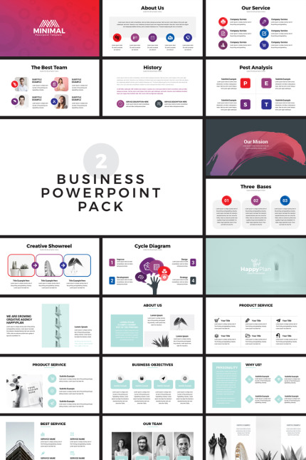 Template #78499 Powerpoint Business Webdesign Template - Logo template Preview