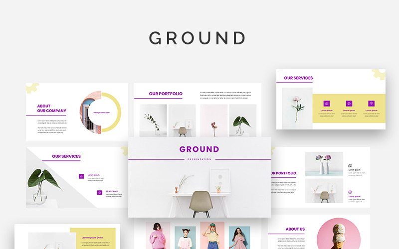 Ground PowerPoint template PowerPoint Template