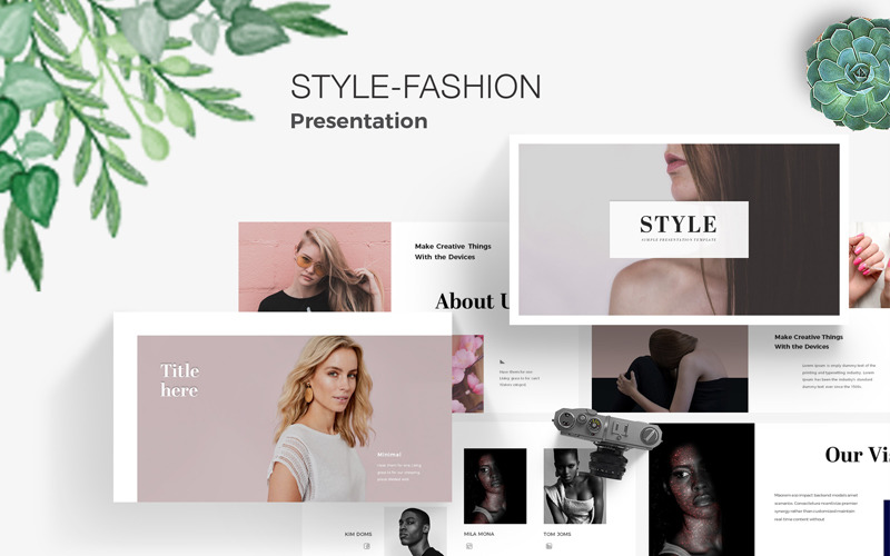 Style-Fashion PowerPoint template PowerPoint Template